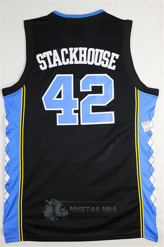 Camiseta NCAA Universidad de Carolina del Norte Stackhouse Negro